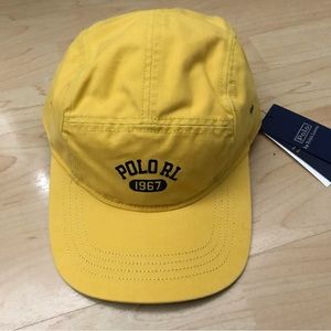 Polo Ralph Lauren 1967 RL Panel Cap 5 Panel with Leather Back Strap